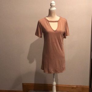 NWT Sand Short Sleeve Shirt Dress